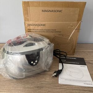 Magnasonic Ultrasonic Jewelry Eyeglass Cleaner Digital Timer 5Mode 20oz Tank NEW